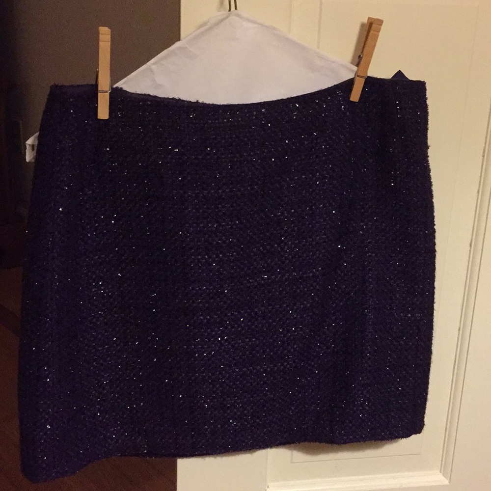Lined skirt, plum shiny like color